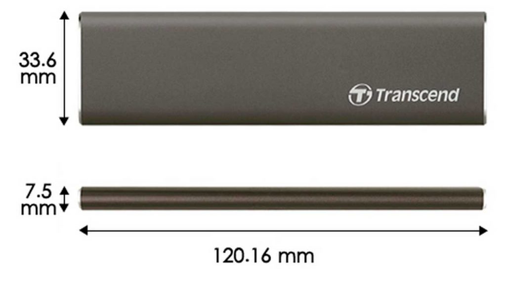 Tamaño SSD Externo ESD250C