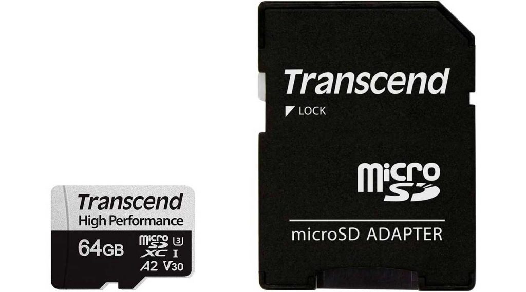 Un práctico adaptador SD permite usar la tarjeta de memoria con dispositivos que cuenten con este tipo de ranura.