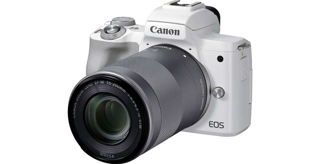 Canon EOS M50 MarK II en blanco y en negro