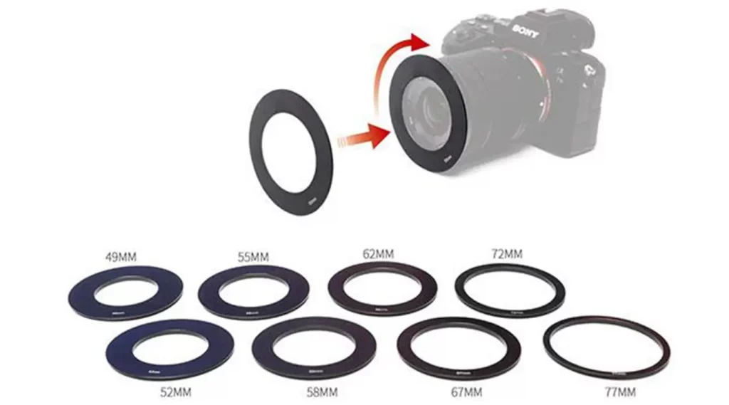 Varias lentes de anillo adaptador