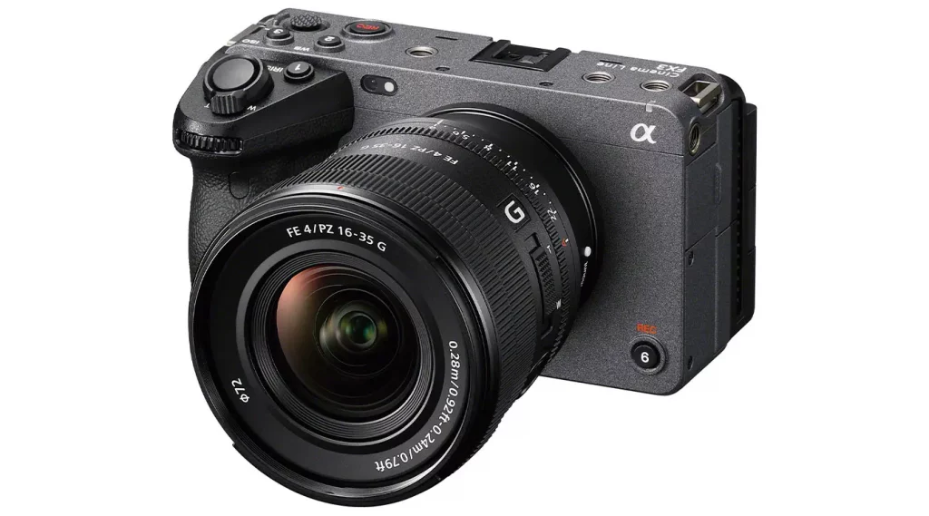 La cámara Cinema Line FX3 de Sony con el nuevo objetivo
