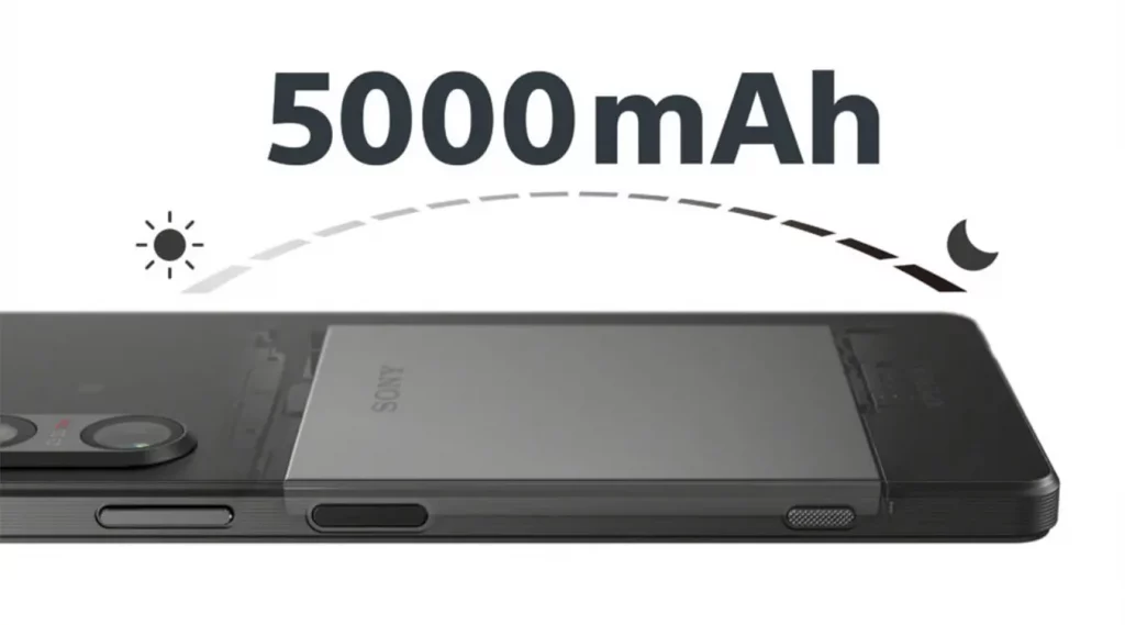 El Xperia 1 V cuenta con aproximadamente 20 hora de reproducción continua de vídeo gracias a una potente batería de 5.000 mAh. Dispone de carga inalámbrica, en 30 minutos llega con rapidez hasta un 50%.